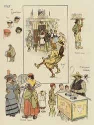 Italien in London (Chromolithographie)